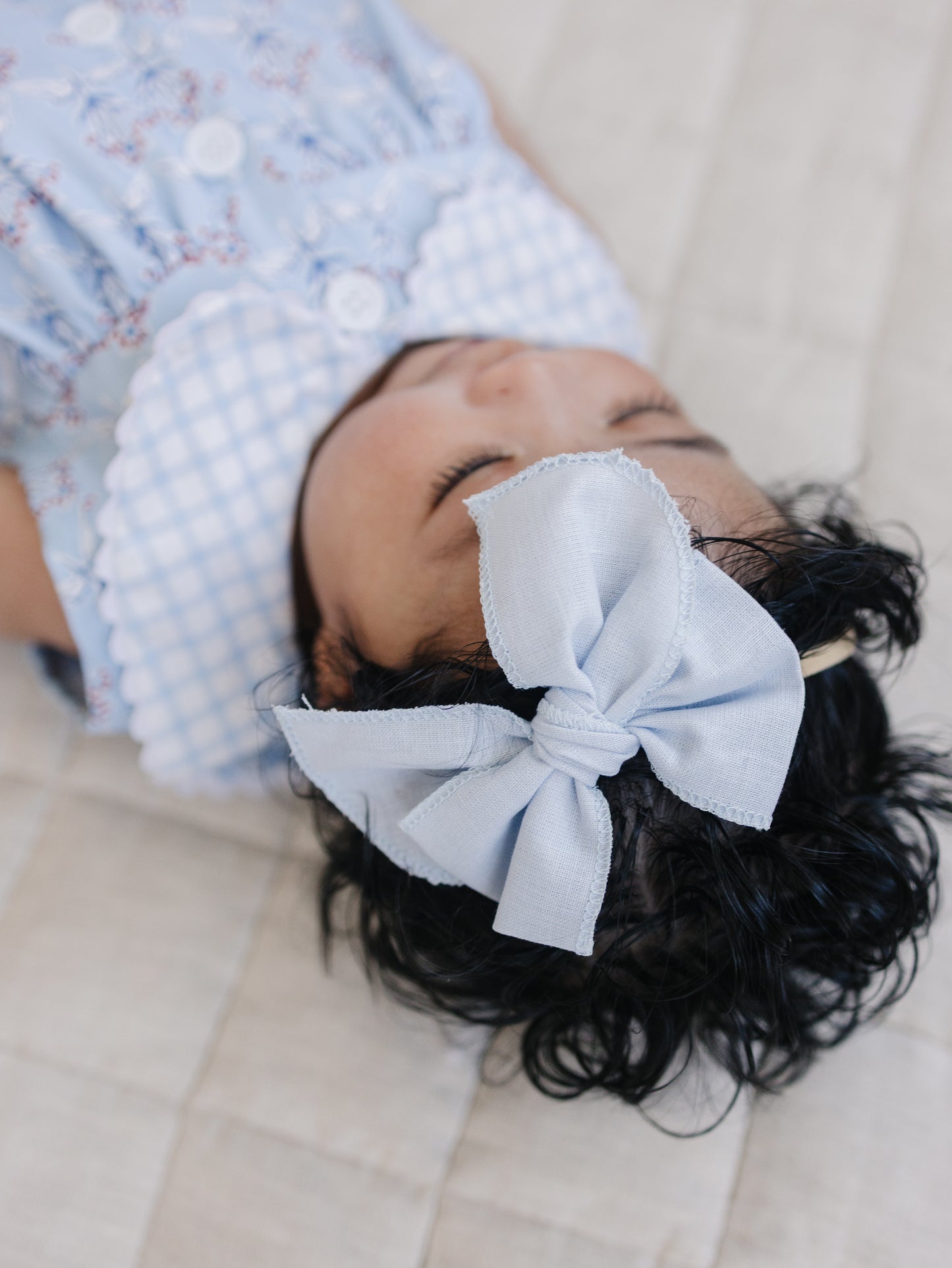 Light Blue Hair Bow