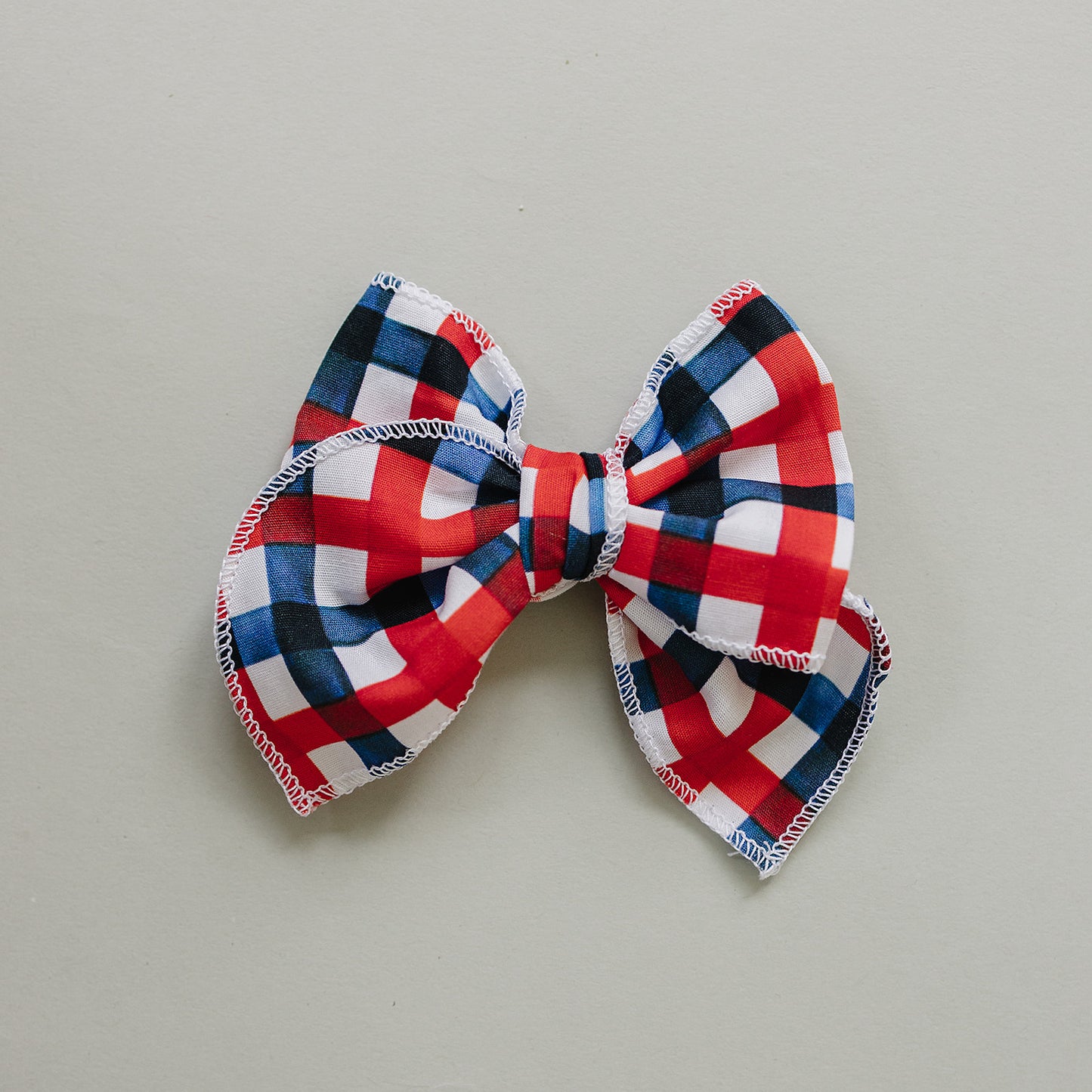 All American Plaid Hair Bows