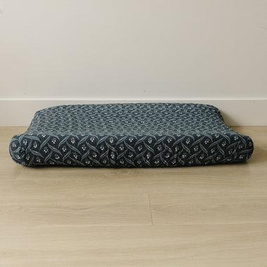 Navy Berry Muslin Changing Pad Cover