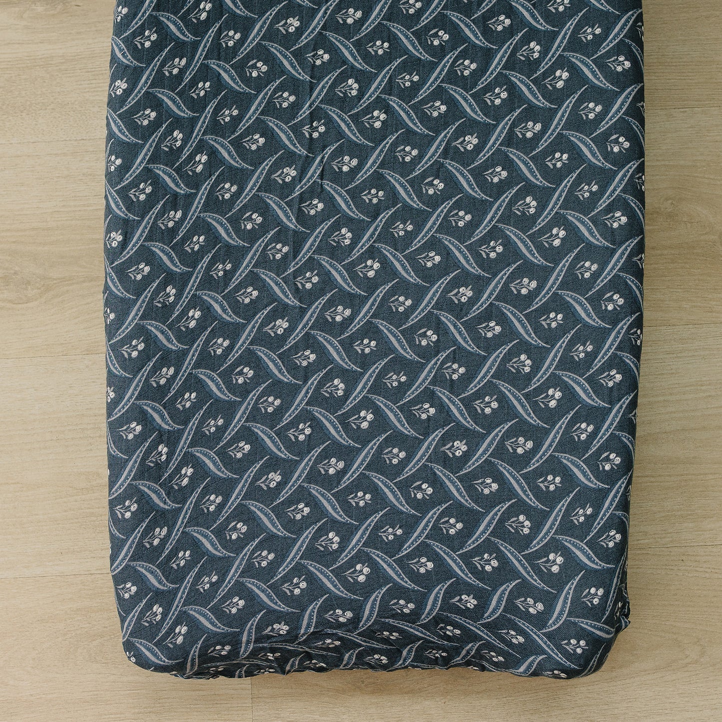 Navy Berry Muslin Changing Pad Cover