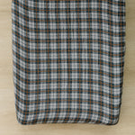 Navy Plaid Muslin Changing Pad Cover