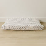 Cream Berry Muslin Changing Pad Cover