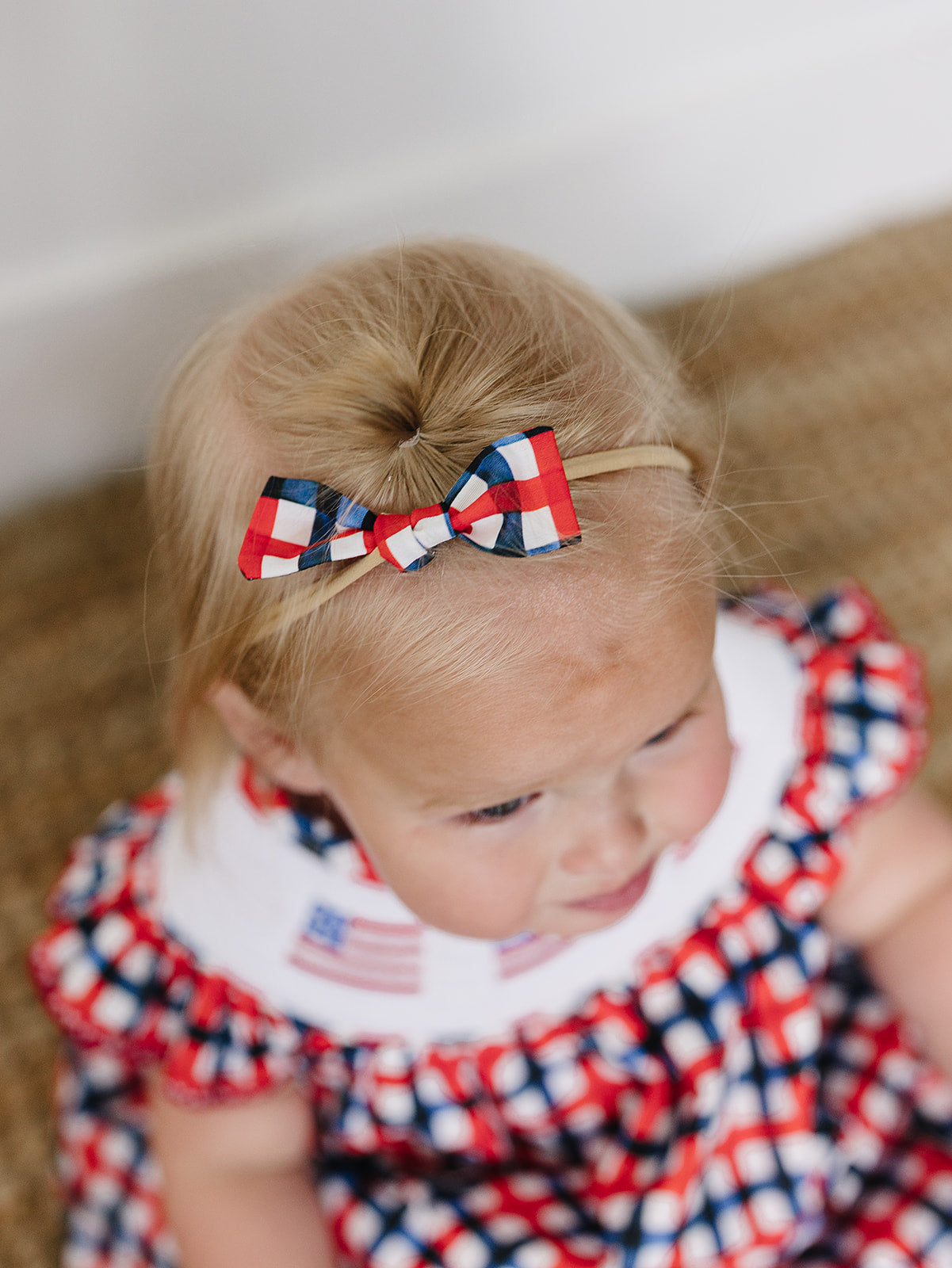 All American Plaid Hair Bows