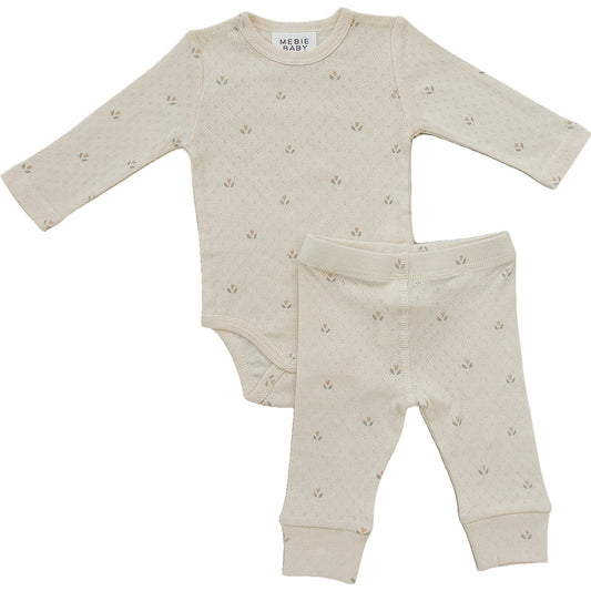 Cream Tulip Pointelle Set