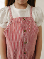 Red Stripe Overalls