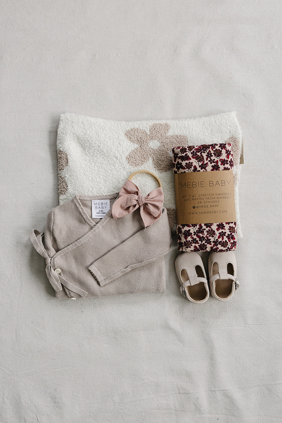 Taupe Knit Wrap Romper