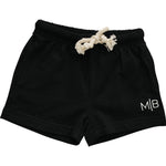 Black Pocket Cotton Shorts