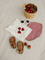 Strawberry Ruffle Tee