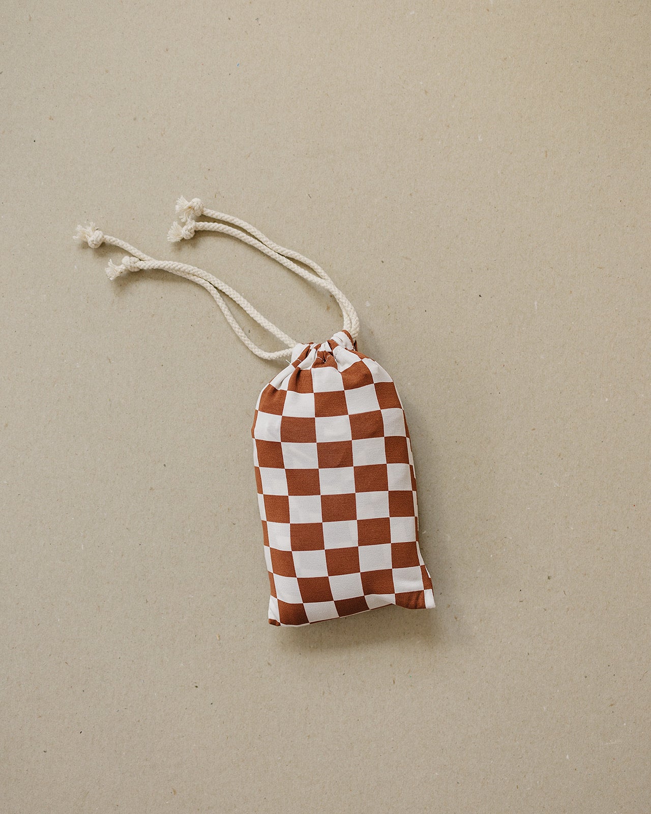 Rust Checkered Bamboo Multi-Use Cover