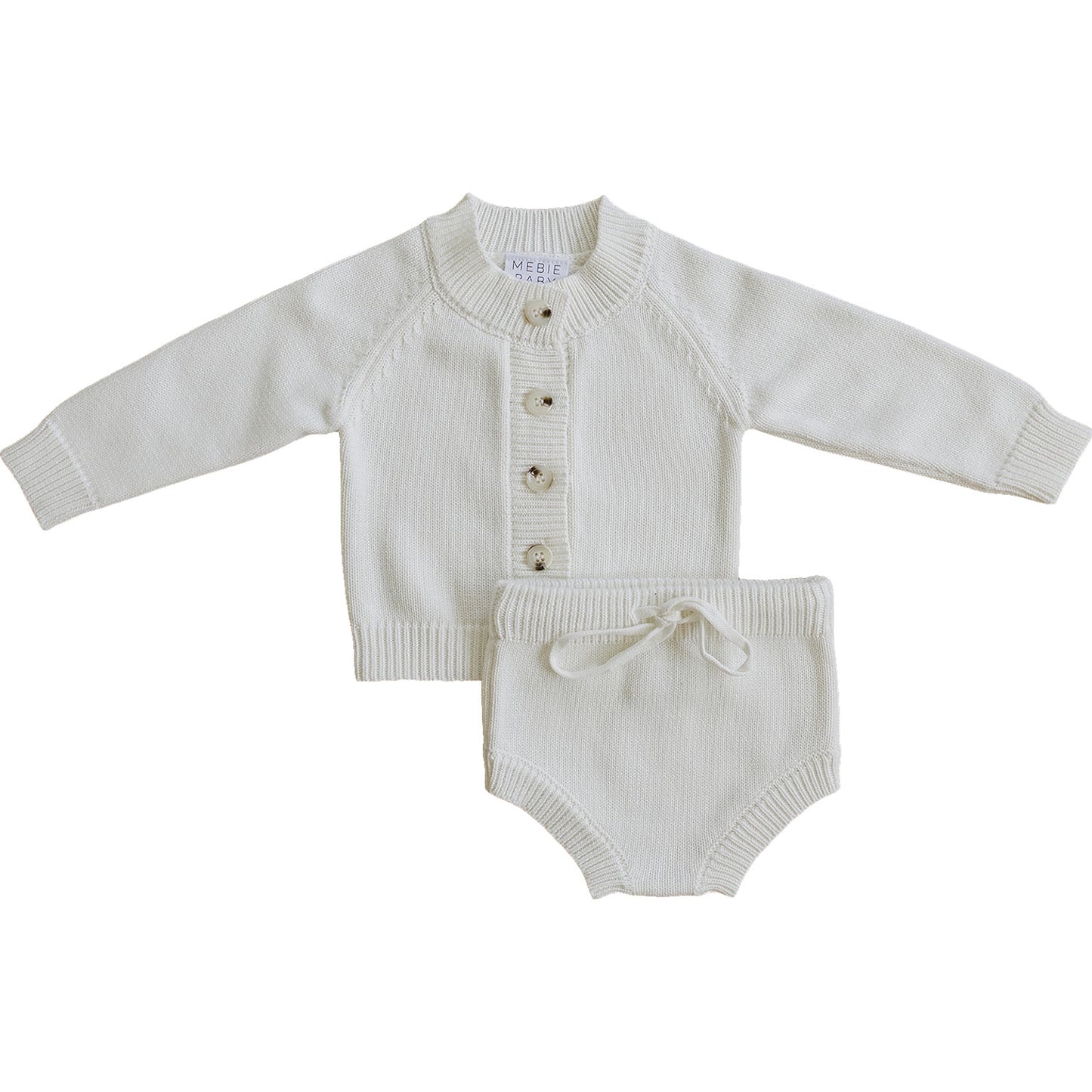 White Knit Bloomer Set