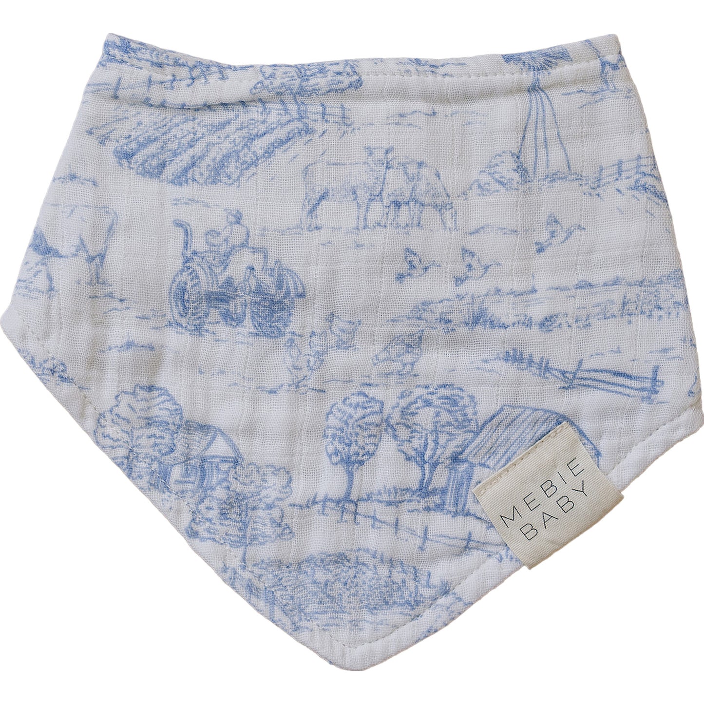 Farm Toile Classic Muslin Bib