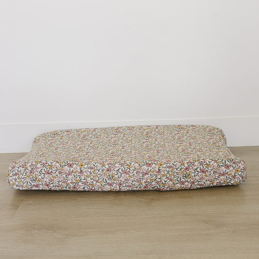 Sunny Petals Muslin Changing Pad Cover