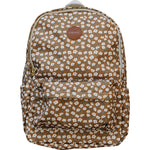 Mustard Floral Large Backpack