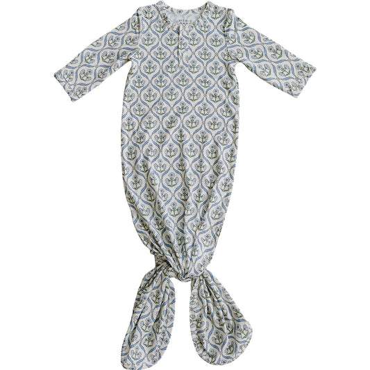 Country Garden Floral Bamboo Knot Gown (Pre-Order)