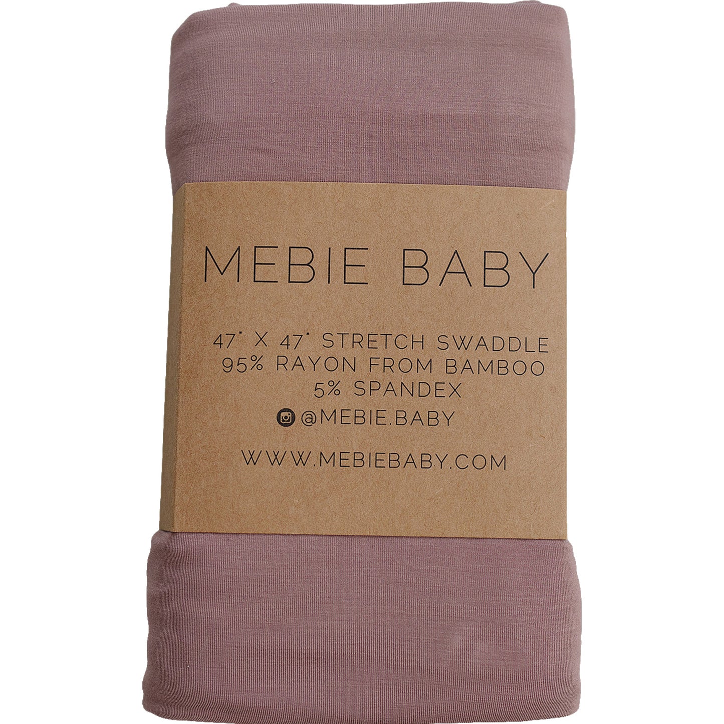 Dusty Rose Bamboo Stretch Swaddle