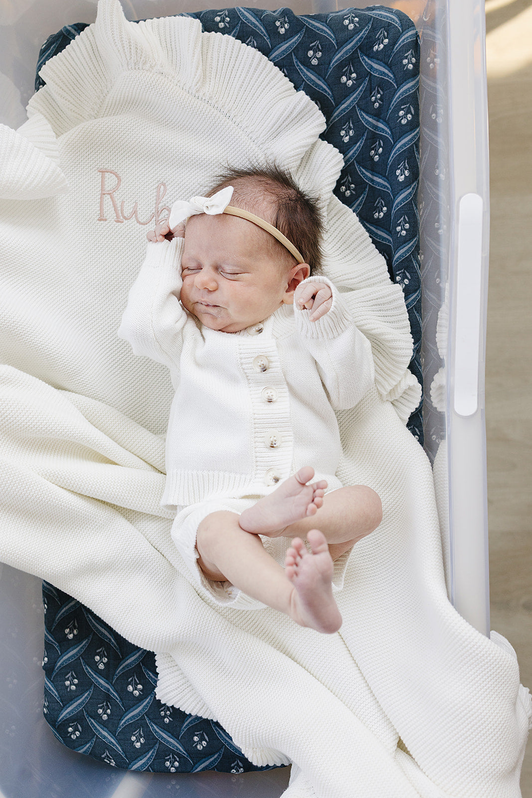White Knit Bloomer Set