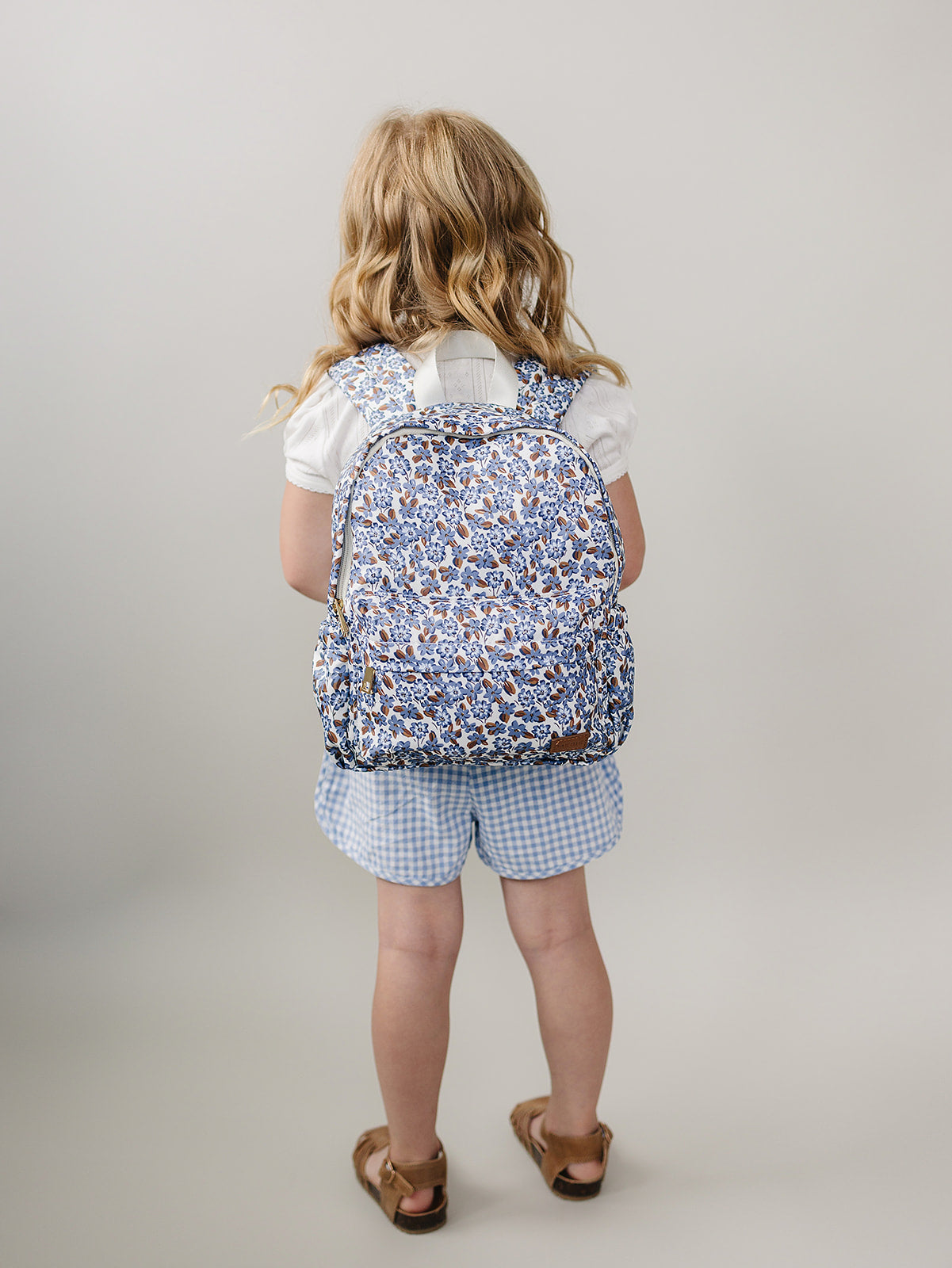 Cottage Blue Floral Mini Backpack