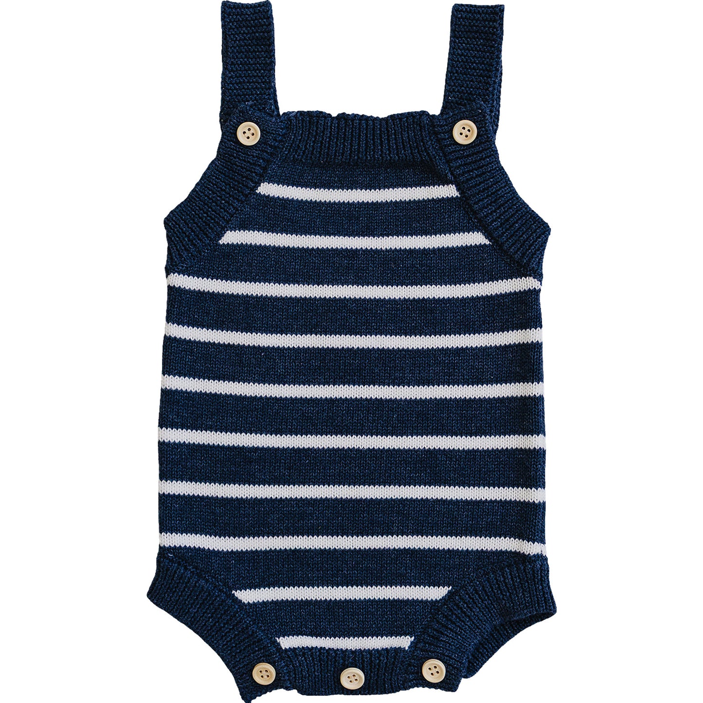 Nautical Stripe Knit Bubble Romper
