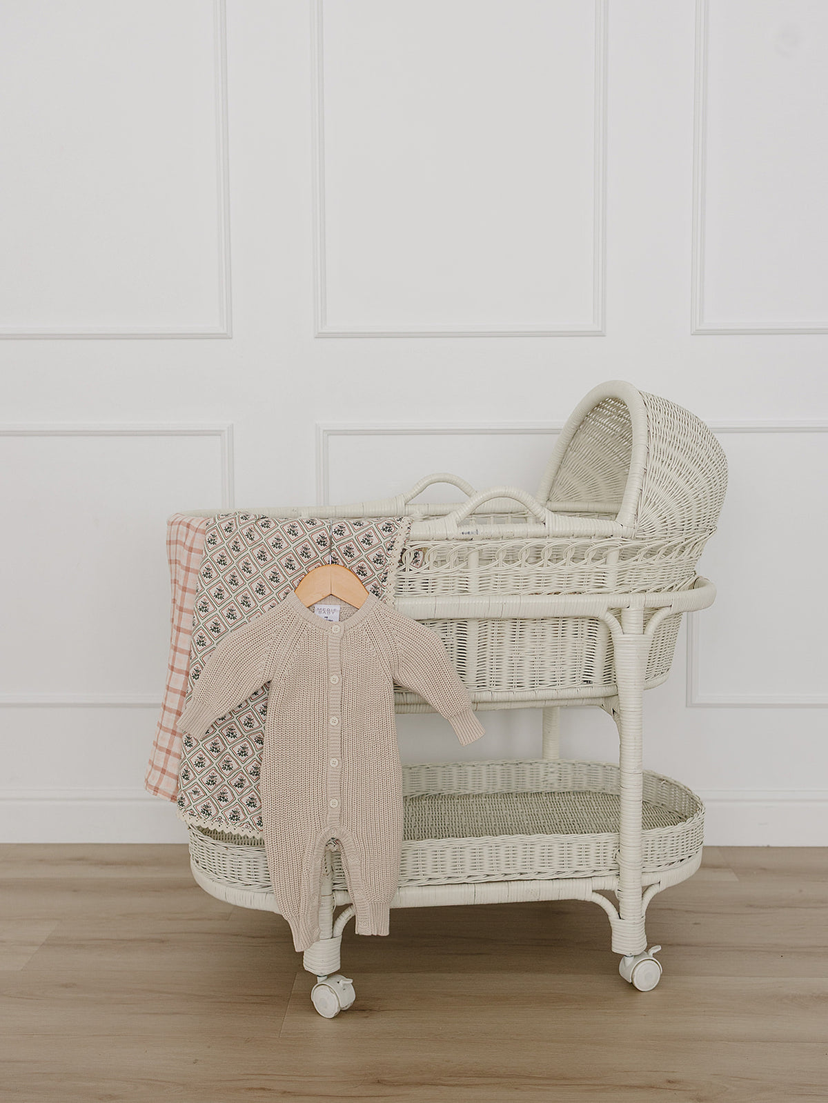 Oatmeal Knit Button Romper