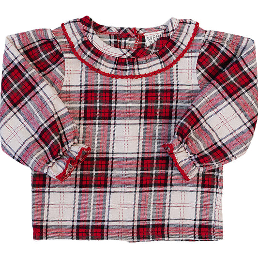 Red Plaid Long Sleeve Shirt