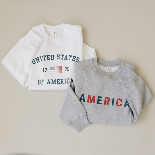 Adult Patriotic Graphic Crewneck