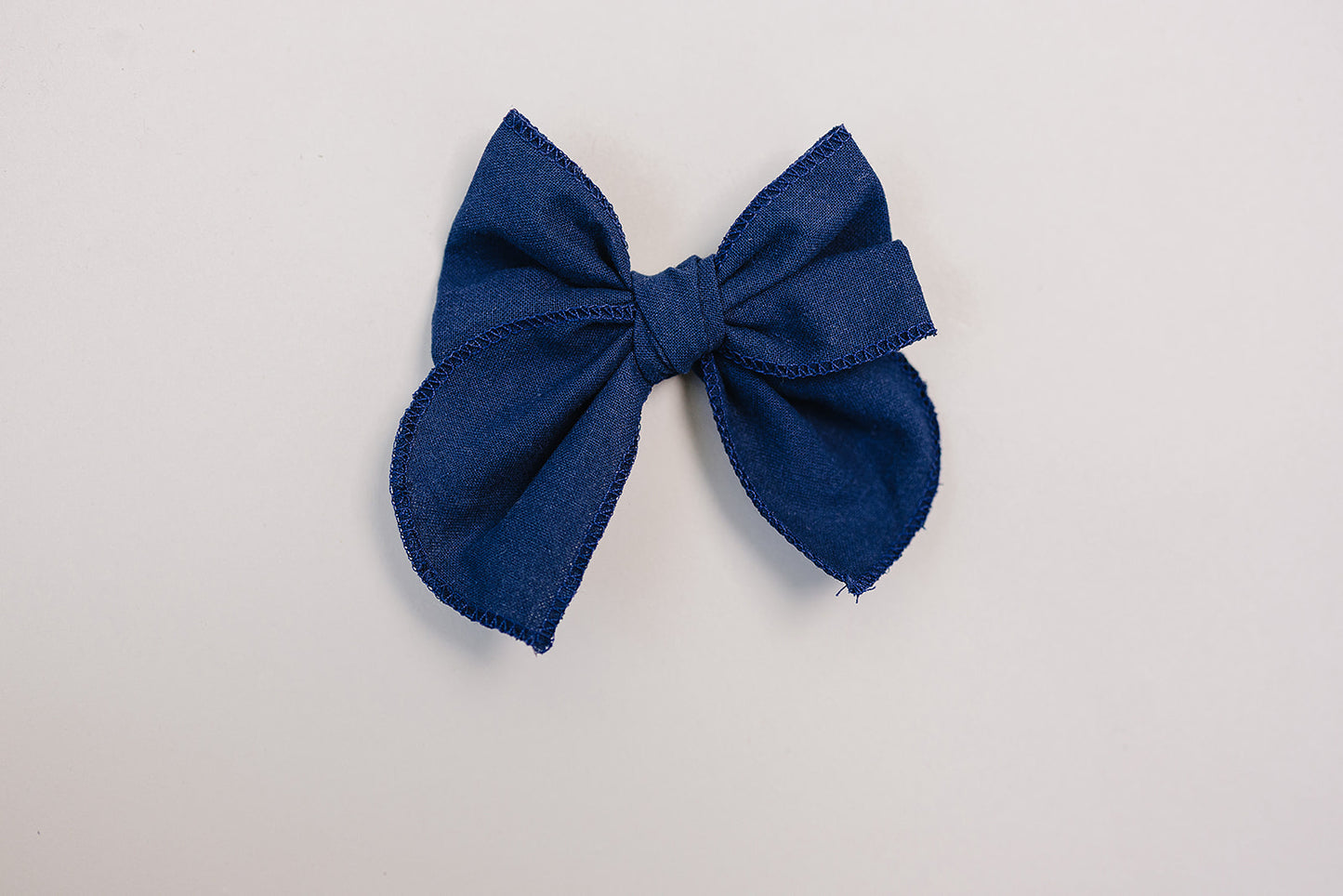Navy Hair Bow