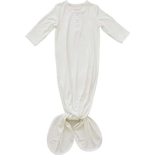 White Bamboo Knot Gown