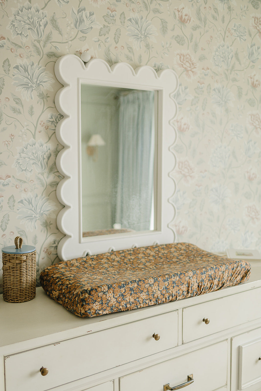 Venetian Floral Muslin Changing Pad Cover