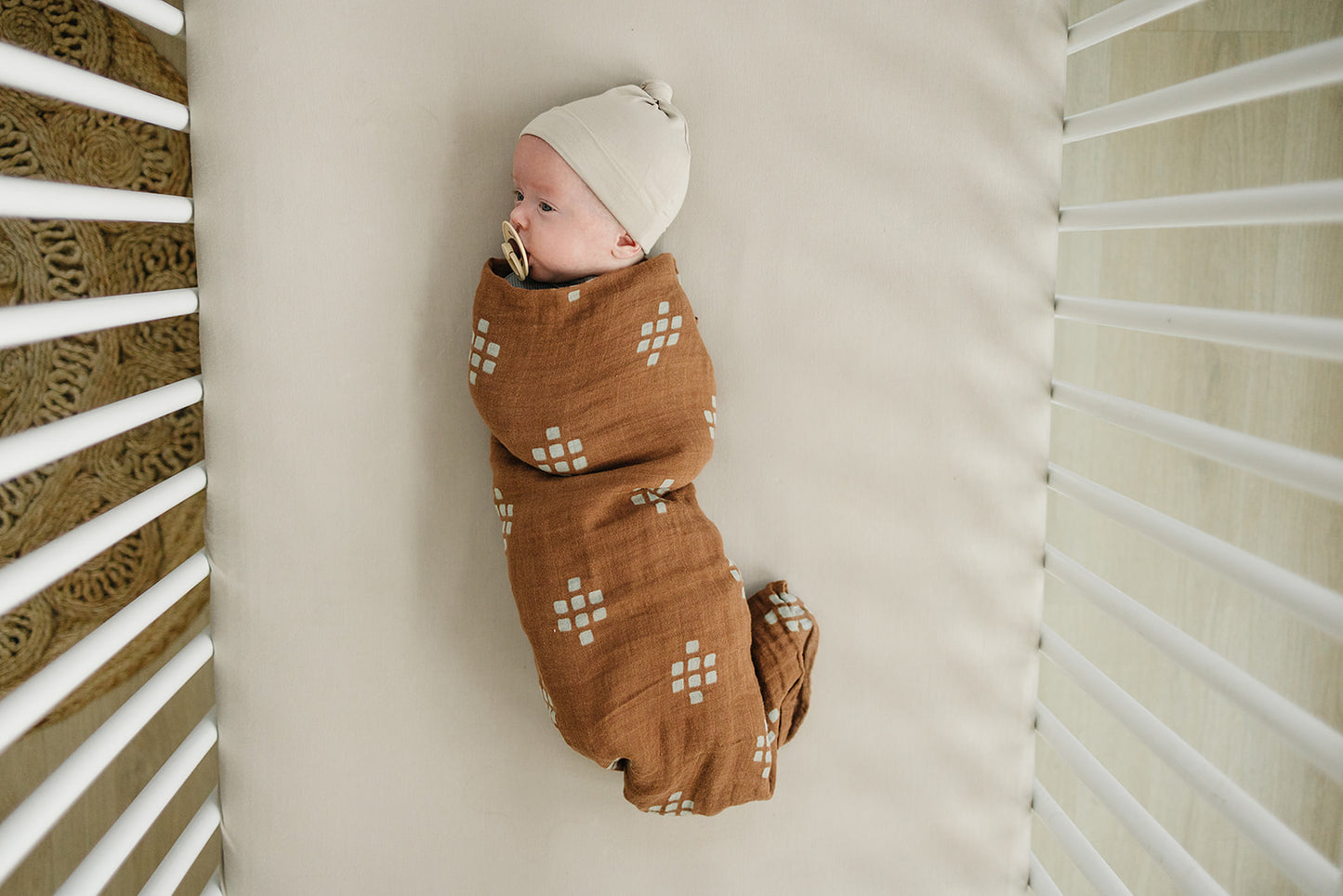Mebie Baby Gender Neutral Infant Muslin Swaddle its 100% cotton