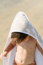 Sand Rainbow Muslin Hooded Towel