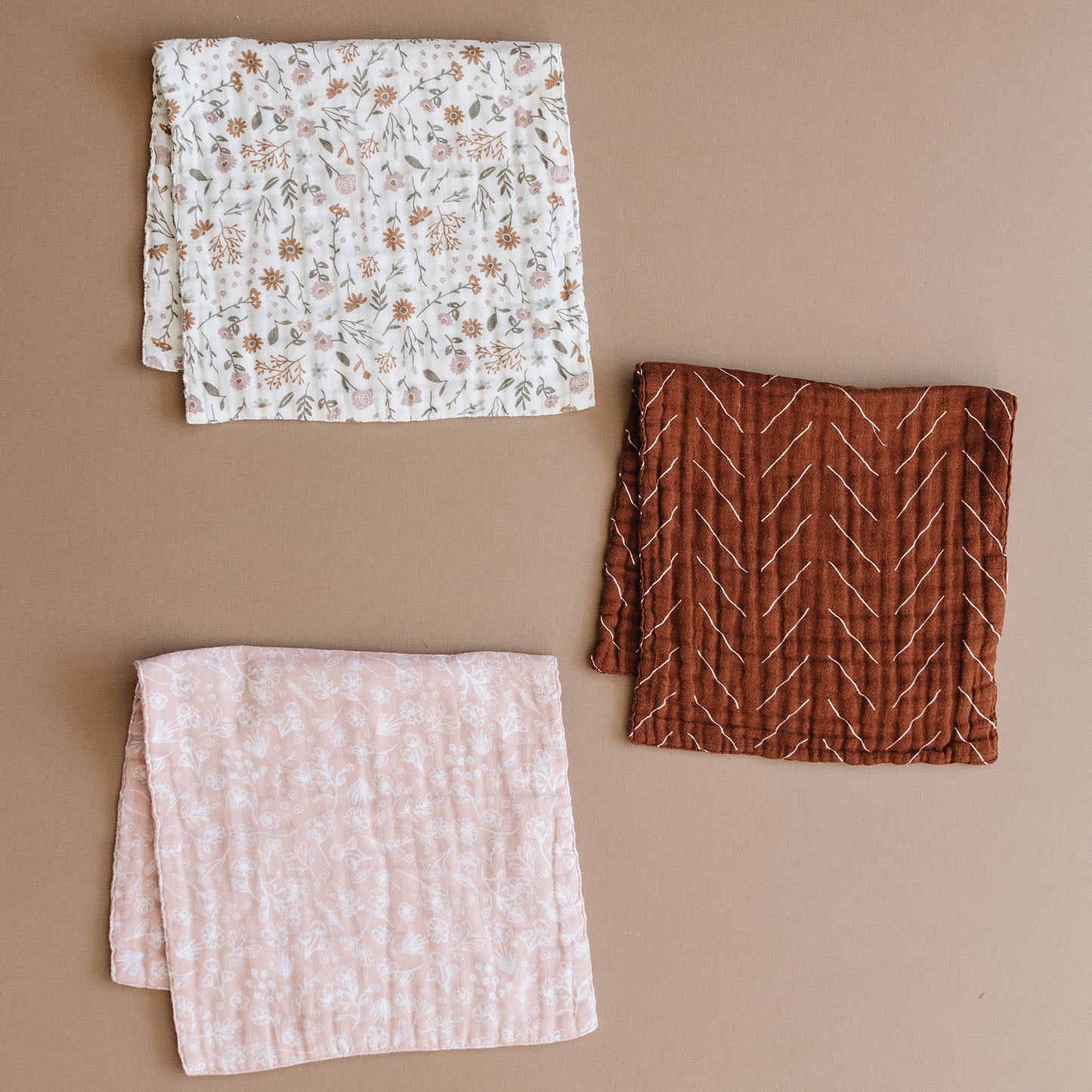 Wildflower Muslin Burp Cloth