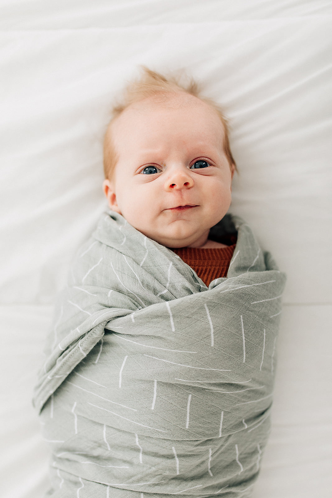 Mebie Baby Deseret Sage Muslin Swaddle 