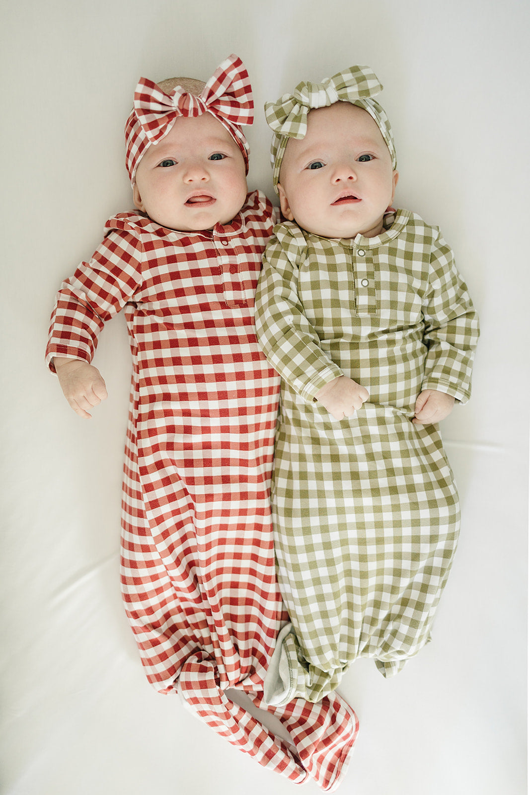 Red Gingham Knot Gown