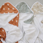 Sand Rainbow Muslin Hooded Towel