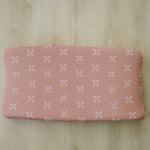 Just Peachy Muslin Changing Pad Cover