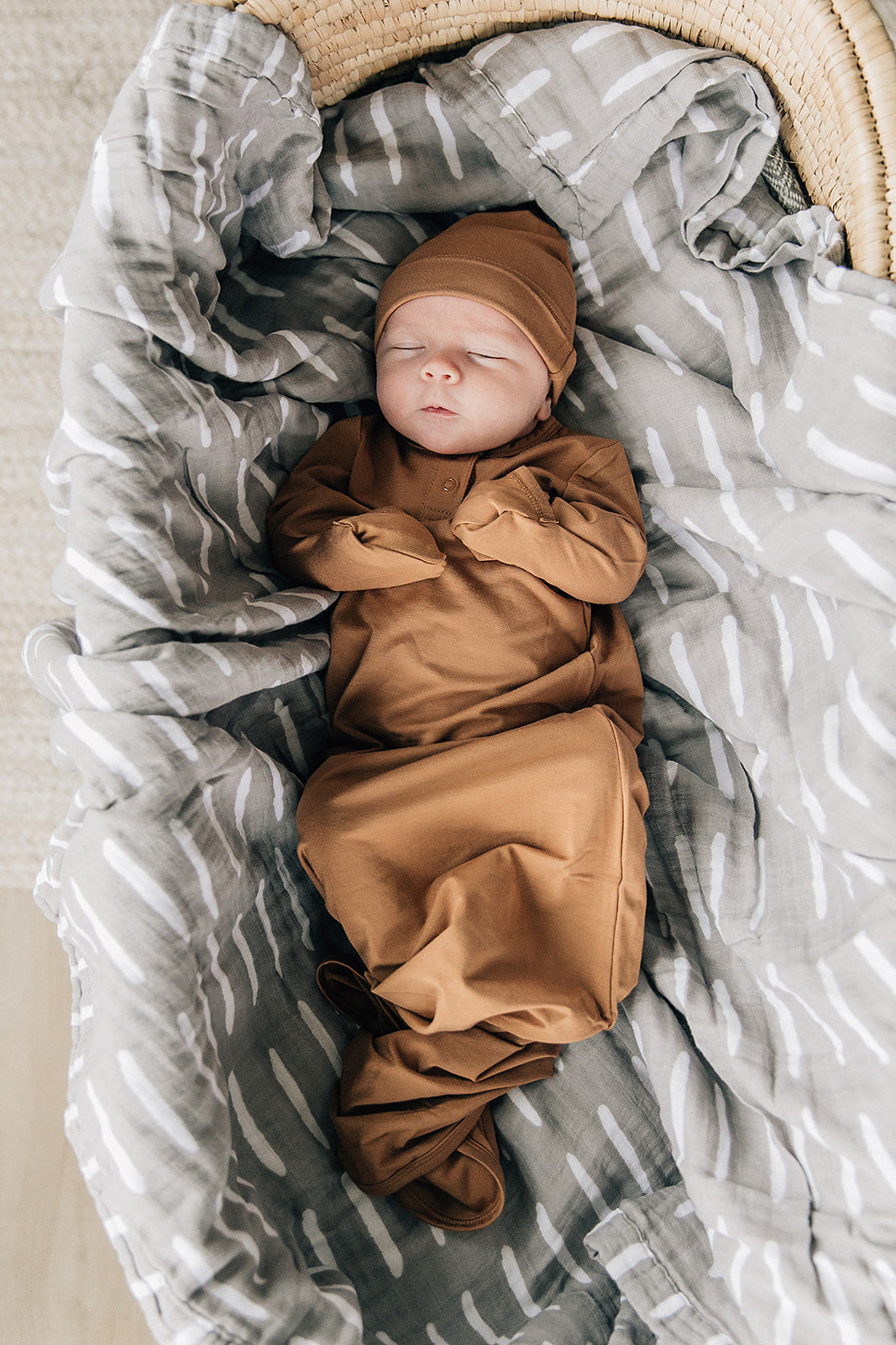 Mebie Baby Mustard Knot Gown